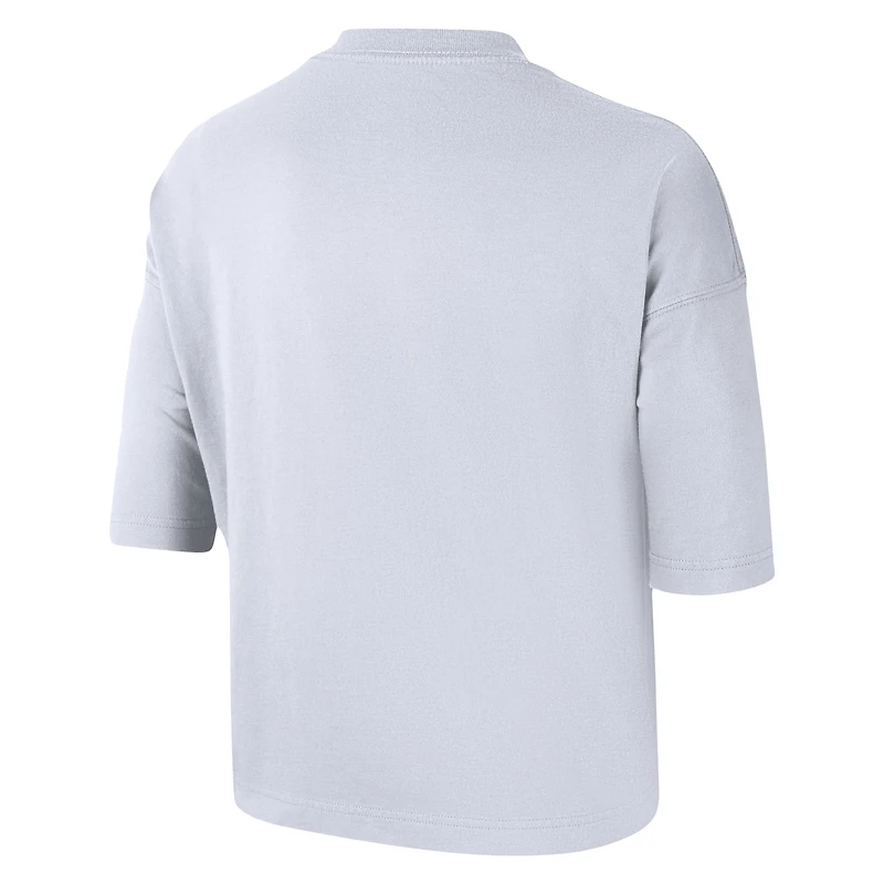 Women's Nike White Brooklyn Nets Essential Boxy T-Shirt