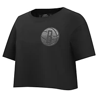 T-shirt court et boxy Pro Standard pour femme, noir, Brooklyn Nets Jewels