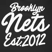 Sweat-shirt court Pro Standard pour femme, noir, Brooklyn Nets Paint The City