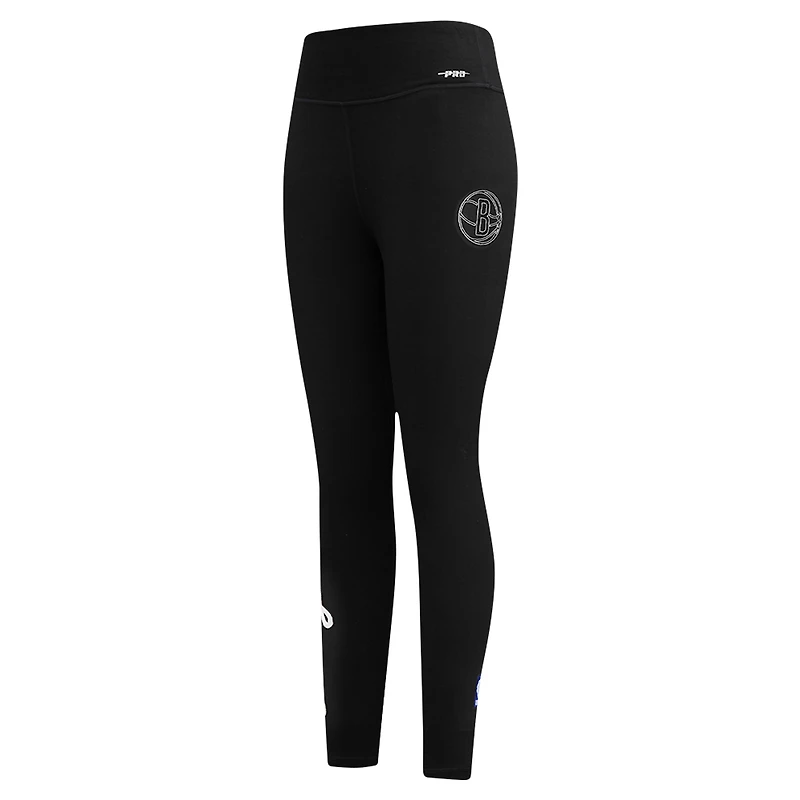Legging en jersey tri-blend noir Pro Standard pour femme des Brooklyn Nets, motif Paint the City