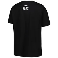 T-shirt noir Pro Standard Brooklyn Nets Script Boyfriend pour femmes