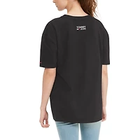 Women's Tommy Jeans Black Brooklyn Nets Ashley V-Neck T-Shirt