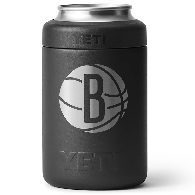 YETI Black Brooklyn Nets 12oz. Rambler Colster Can Cooler