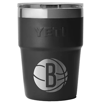 YETI Black Brooklyn Nets 16oz. Rambler Stackable Cup with Magslider Lid