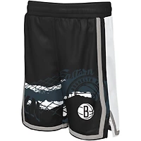 Short noir Fade Away pour jeunes Brooklyn Nets