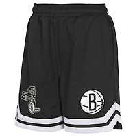 Youth Black Brooklyn Nets Teardrop Fleece Shorts