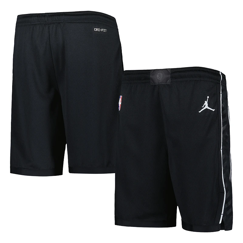 Youth Jordan Brand Black Brooklyn Nets Statement Edition Swingman Performance Shorts