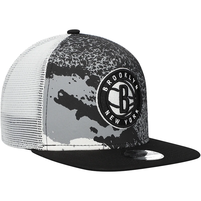 Casquette Snapback 9FIFTY Brooklyn Nets Court Sport New Era noire pour jeune