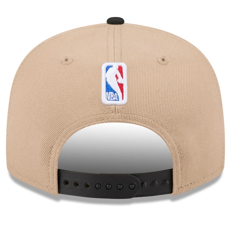 Casquette Snapback Brooklyn Nets 2024 NBA Draft 9FIFTY New Era marron/noir pour jeune