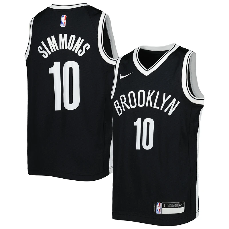Maillot Nike Ben Simmons Swingman pour jeune Brooklyn Nets noir - Édition Icon