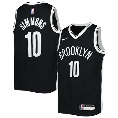 Maillot Nike Ben Simmons Swingman pour jeune Brooklyn Nets noir - Édition Icon