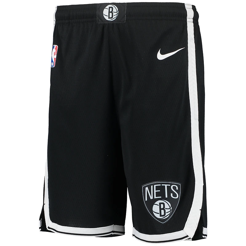 Youth Nike Black Brooklyn Nets 2020/21 Swingman Performance Shorts - Icon Edition