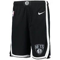 Youth Nike Black Brooklyn Nets 2020/21 Swingman Performance Shorts - Icon Edition