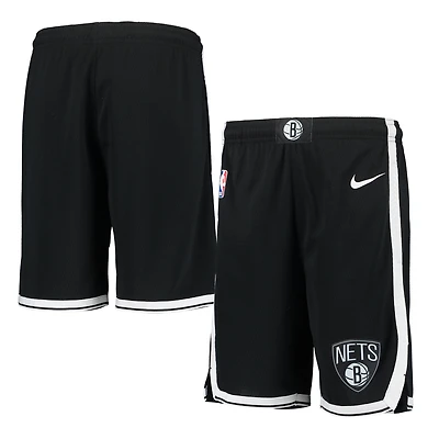 Youth Nike Black Brooklyn Nets 2020/21 Swingman Performance Shorts - Icon Edition