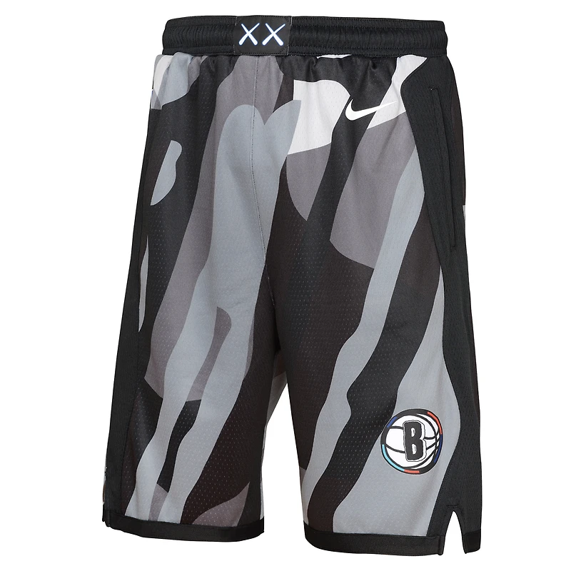 Youth Nike  Black Brooklyn Nets 2024/25 City Edition Swingman Performance Shorts