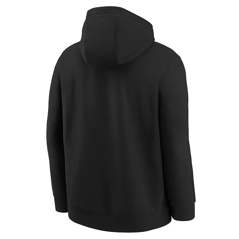 Youth Nike Black Brooklyn Nets 2025/26 Club Fleece Practice Hoodie