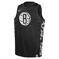 Youth Nike  Black Brooklyn Nets Courtside Starting Five Team Jersey
