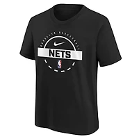 Youth Nike Black Brooklyn Nets Practice T-Shirt