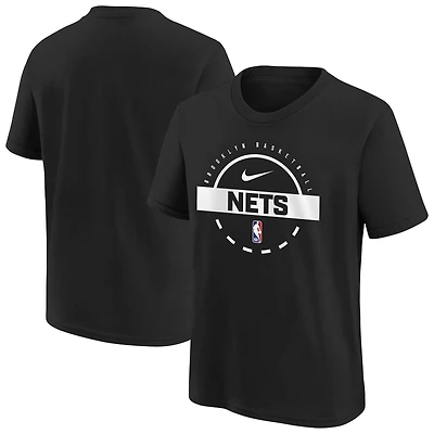 Youth Nike Black Brooklyn Nets Practice T-Shirt