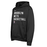 Sweat à capuche Nike Brooklyn Nets Spotlight Performance pour jeune, noir