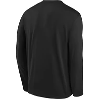 Youth Nike Black Brooklyn Nets Team Essential Practice - Performance Long Sleeve T-Shirt