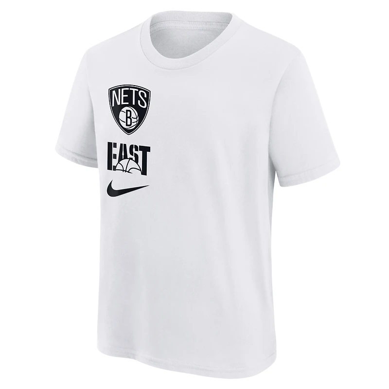 Youth Nike  White Brooklyn Nets Vs Block Essential T-Shirt