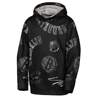 Youth Outerstuff  Black Brooklyn Nets Moving Violation Hoodie