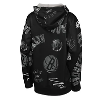 Youth Outerstuff  Black Brooklyn Nets Moving Violation Hoodie
