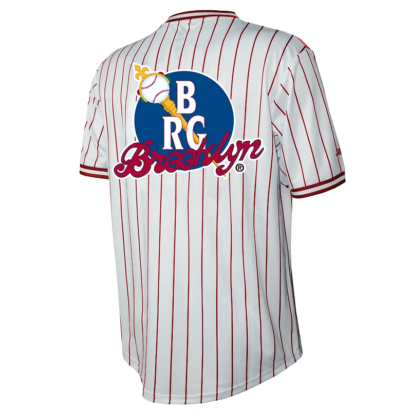 Maillot Stitches blanc à col en V des Royal Giants de Brooklyn pour hommes