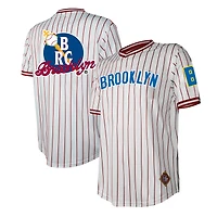 Men's Stitches White Brooklyn Royal Giants V-Neck Jersey