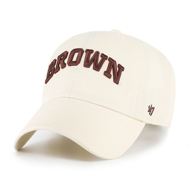 Men's '47 Cream Brown Bears Clean Up Adjustable Hat