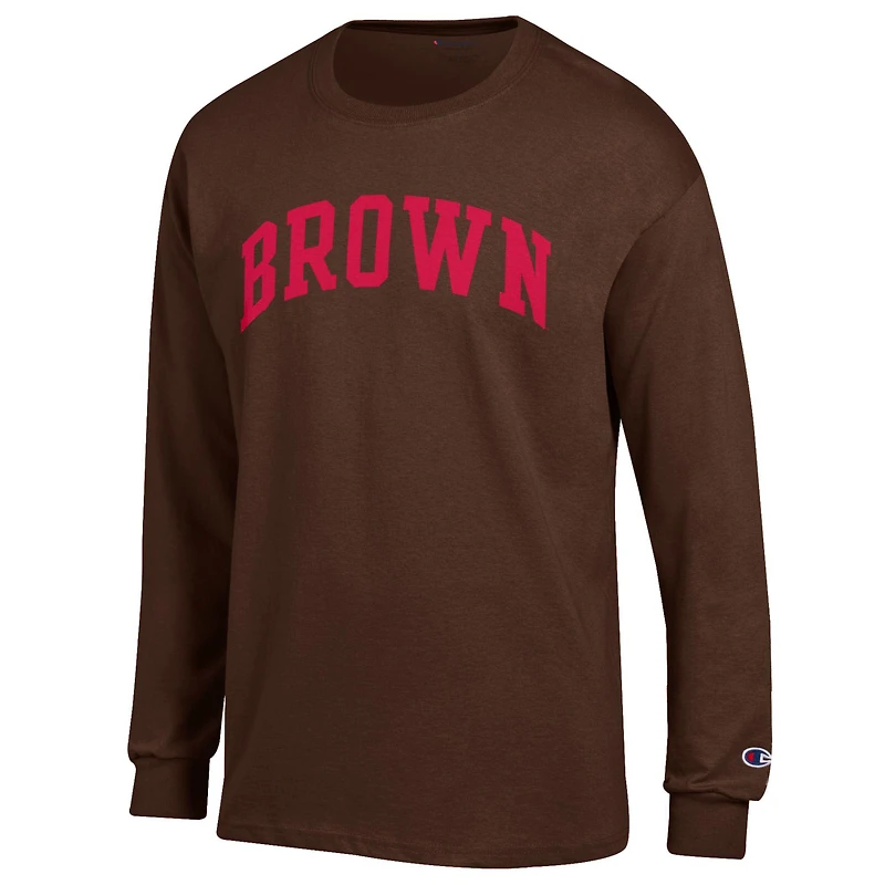 Men's Champion Brown Bears Basic Arch Long Sleeve T-Shirt