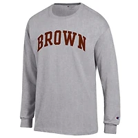 T-shirt à manches longues Champion Heather Grey Brown Bears Basic Arch pour homme