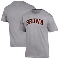 T-shirt basique Arch Champion Heather Gray Brown Bears pour homme