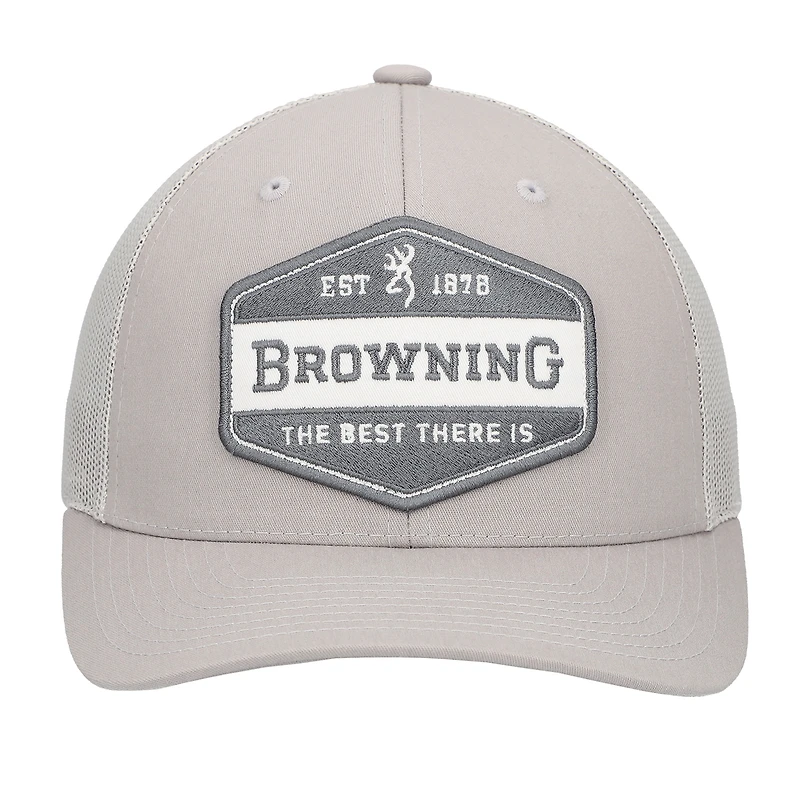 Men's Browning Gray Sideline Trucker Adjustable Hat