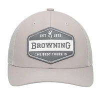 Men's Browning Gray Sideline Trucker Adjustable Hat