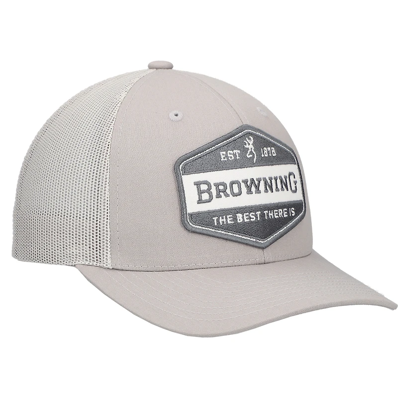 Men's Browning Gray Sideline Trucker Adjustable Hat