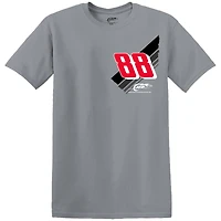 T-shirt de voiture Bubba Pollard Rheem gris pour hommes JR Motorsports Official Team Apparel