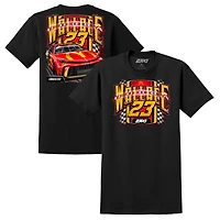 Men's 23XI Racing Black Bubba Wallace Mobil 1 Car T-Shirt