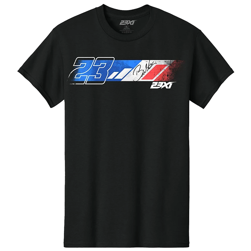 Men's 23XI Racing Black Bubba Wallace Mobil 1 Car T-Shirt
