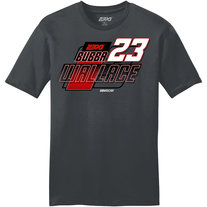 Men's 23XI Racing Charcoal Bubba Wallace Lifestyle T-Shirt