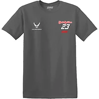 Men's 23XI Racing  Charcoal Bubba Wallace U.S. Air Force Car T-Shirt