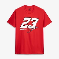 T-shirt homme 23XI Racing rouge Bubba Wallace n° 23 en mélange de trois matières