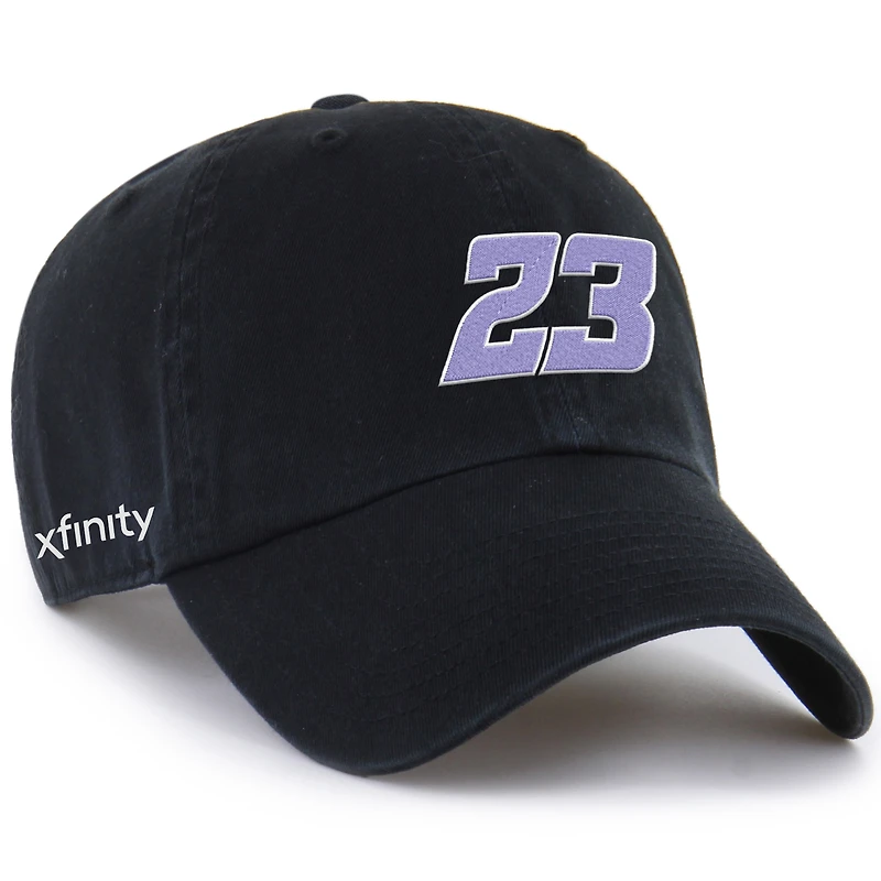 Men's '47  Black Bubba Wallace  Clean Up Adjustable Hat