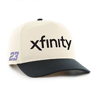 Casquette ajustable pour homme '47 Naturel/Noir Bubba Wallace avec sponsor et numéro