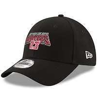 Casquette ajustable 9FORTY Bubba Wallace noire New Era pour homme, édition éliminatoire NASCAR Cup Series 2025