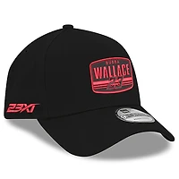 Men's New Era Black Bubba Wallace  9FORTY A-Frame Patch Adjustable Hat