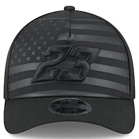 Men's New Era Black Bubba Wallace American Flag 9FORTY M-Crown A-Frame Adjustable Hat