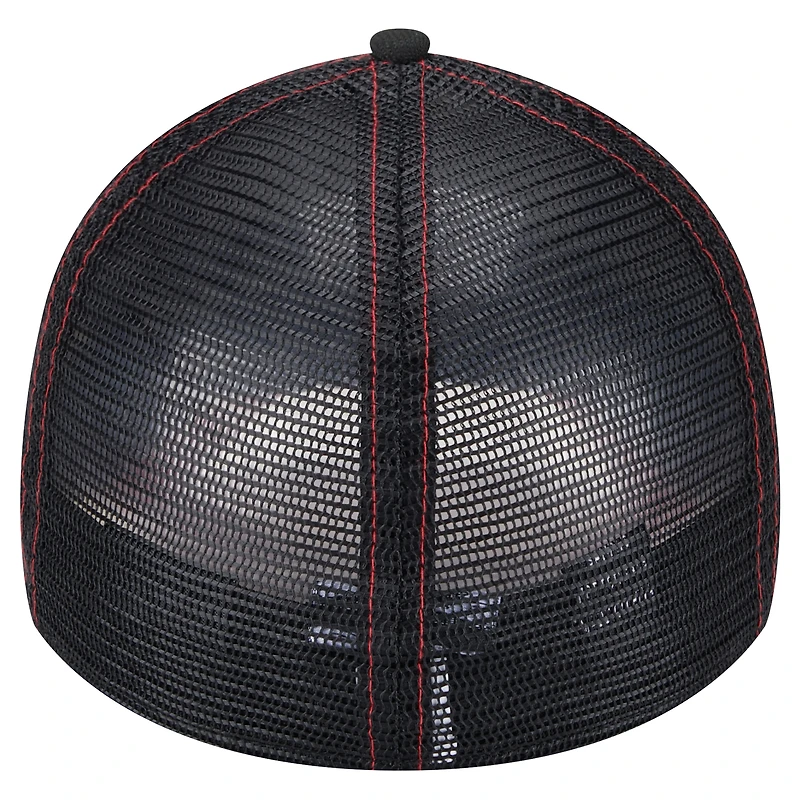 Men's New Era Black Bubba Wallace Driver 39THIRTY Trucker Fitted Hat