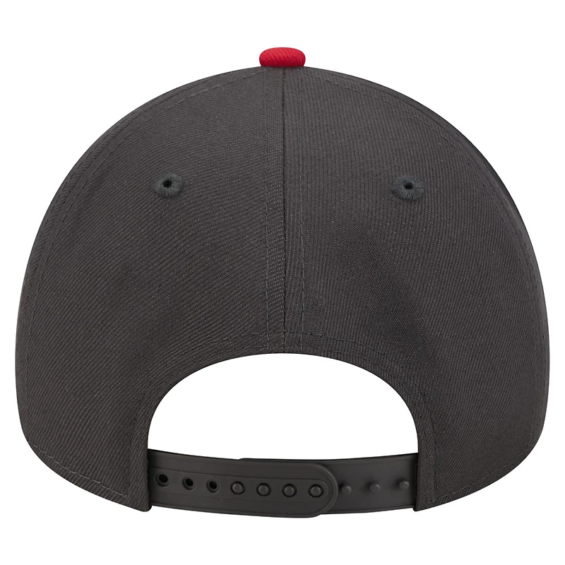 Men's New Era Black Bubba Wallace Upside-Down Chain Stitch A-Frame 9FORTY Adjustable Hat